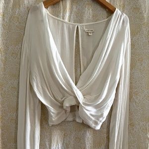 UO - Silence + Noise long sleeve crop top